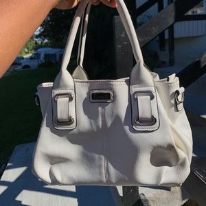 White handbag